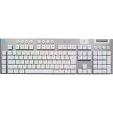 Tastatura LOGITECH G915 X Lightspeed, white, LEDs RGB, GL TACTILE, USB/Bluetooth, US