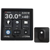 Set Shelly Wall Display Control Panel (black) + BLU H&T Ivory