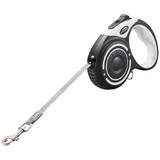 Automatic dog leash with LED light and waste bags Dogness (grey)