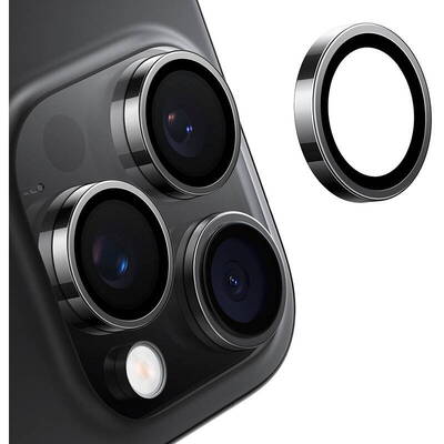 Torras Camera glass Lensguard for iPhone 16 ProMax (Black)