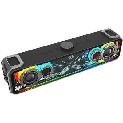 Soundbar Redragon Bluetooth Surge negru iluminare RGB