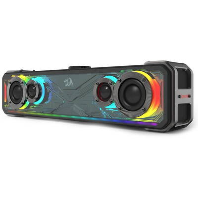 Soundbar Redragon Bluetooth Surge negru iluminare RGB