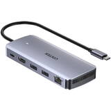 Hub USB UNITEK ACTIVE HUB USB-C 10GBPS,M.2,HDMI, PD 100W