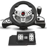 NanoRS RS700 Gaming Controller Black, Silver USB Steering wheel Analogue / Digital Android, PC, PlayStation 4, Playstation 3, Xbox One.