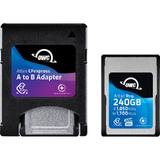Card de Memorie OWC CFexpress 4.0 Atlas Pro R1850/W1700/VPG200 (Type A), CFX A to B adapter incl. 240GB