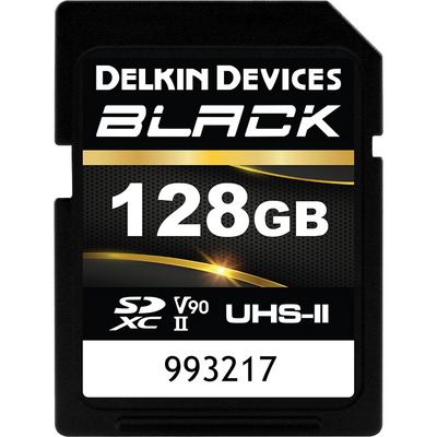 Card de Memorie Delkin SDXC BLACK Rugged UHS-II R300/W250 (V90) 128GB (new)