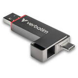 Memorie USB VERBATIM Drive Dual QuickStick 128GB SSD perfromance, USB-C & USB-A USB 3.2 Gen 1