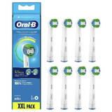 Oral-B refill CleanMaximiser Precision Clean Replaceable toothbrush heads, 8 pcs, White