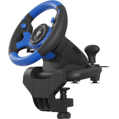 Volan Genesis Seaborg 350 driving wheel, Black/Blue, Wired