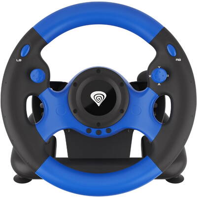 Volan Genesis Seaborg 350 driving wheel, Black/Blue, Wired