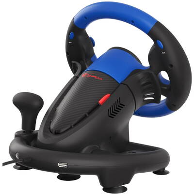 Volan Genesis Seaborg 350 driving wheel, Black/Blue, Wired