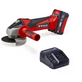 Polizor unghiular pe acumulator Einhell Power X-Change TC-AG 18/115 li Kit, diametru disc 115mm, 8500 rpm, taiere max, 28 mm, 1 acumulator de 4 Ah, incarcator