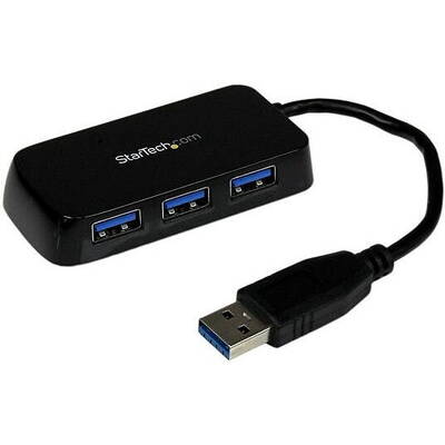 Hub USB StarTech Black 4 Port Mini USB 3.0 Hub