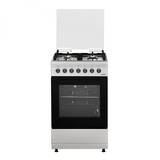 Aragaz Samus 4 Arzatoare Gaz, Cuptor Electric, 43 L, 7 Functii, Aprindere electrica, Inox