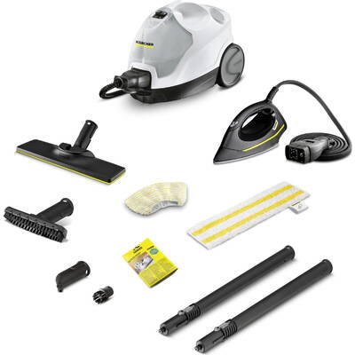Aspirator Karcher steam cleaner SC 4 EasyFix Iron (white/black, 2,000 watts, including steam pressure iron)