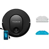 Robot de aspirare Rowenta X-Plorer Serie 65 RR8L65WH, aspirator si mop, 168 min, 2600 mAh, recipient praf 0.4L, recipient apa 300 ml, statie de incarcare, mop Smart Aqua Power, negru