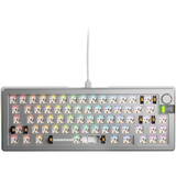 Tastatura Glorious GMMK 3 Pro 65 % Custom Gaming-Tastatur - Barebone, ANSI-Layout, silber
