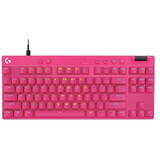 Tastatura LOGITECH G PRO X TKL Rapid, pink, magnetic Analog, USB, US