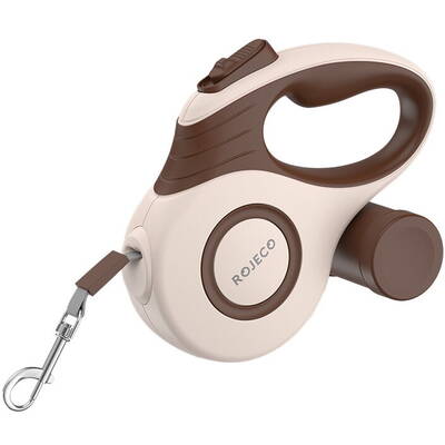 Rojeco A12 5M Automatic Retractable Dog Leash (brown)