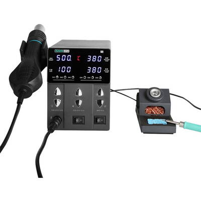 SUGON 212 Stație de lipit cu aer cald + fier de lipit T12 Cob