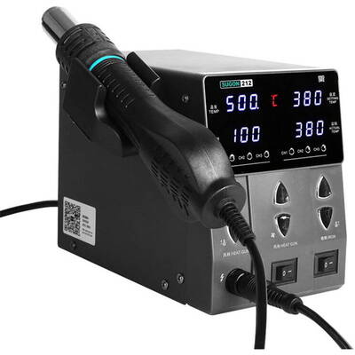 SUGON 212 Stație de lipit cu aer cald + fier de lipit T12 Cob