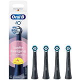 Capete de periuță Oral-B iO Cleaning delicat, NEGRE, pachet de 4