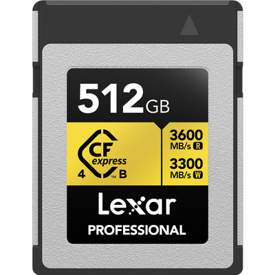 Card de Memorie Lexar CFexpress 4.0 Pro Gold R3600/W3300 512GB