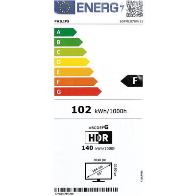 Televizor Philips 65PML8709/12 TV 165.1 cm (65") 4K Ultra HD Smart TV Wi-Fi Anthracite, Grey