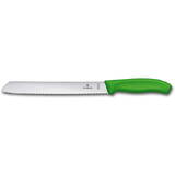 Victorinox Cuțit de pâine 21cm verde cu lamă zimțată