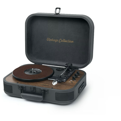 Pick-up MUSE MT-207 DGB Turntable Stereo System, Black/Brown