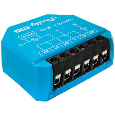 Shelly 2L Gen3 WiFi controler de iluminat non-neutru cu 2 canale