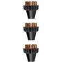 Polti PAEU0297 Vaporetto Lecoaspira Unico, 3 Small Brass Bristles Brushes Kit