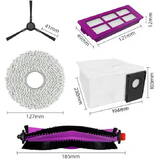 Midea V15 Spare Parts kit: Side Brush × 1 pc+Mop Pad × 2 pcs+Roller Brush × 1 pc+Filter × 1 pc+Dust Bag × 1 pc