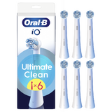 ORAL-B iO UltimateClean Replaceable toothbrush heads, 6-pack, White