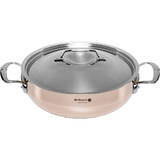 De Buyer Prima Matera Saucepot Copper/Steel 28cm curved induct.