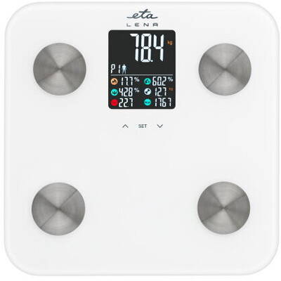 Cantar ETA378190000 Lena Personal, Capacity 180 kg, Accuracy 100 g, White