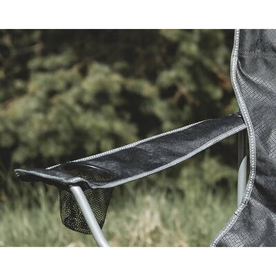 Easy Camp Spruce Arm Chair Ink Black Stylish Camping Chair, Black