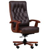 CONSUL brown leather armchair