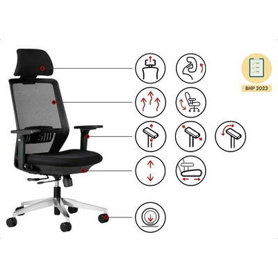 BEMONDI SPECTRUM ergonomic office chair black