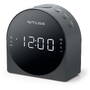 MUSE M-185CR Dual Alarm Clock radio PLL, black