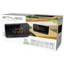 MUSE M-185CR Dual Alarm Clock radio PLL, black