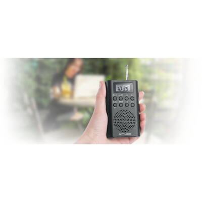 MUSE M-03R Pocket radio, Black