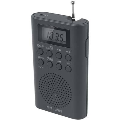 MUSE M-03R Pocket radio, Black