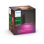 Philips Hue WCA Resonate Outdoor Downward Wall Lantern, Black
