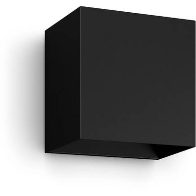 Philips Hue WCA Resonate Outdoor Downward Wall Lantern, Black