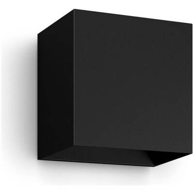 Philips Hue WCA Resonate Outdoor Downward Wall Lantern, Black