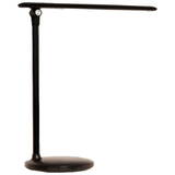 LED table lamp with built-in battery black