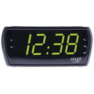 Adler AD 1121 Alarmclock Radio, LED display,  black