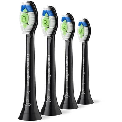 Philips HX6064/88 Sonicare Optimal White Replacement brush heads, 4 pcs, Black
