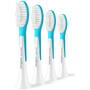 Philips HX6044/90 Sonicare For Kids7+ Replacement brush heads, 4 pcs, White/Blue